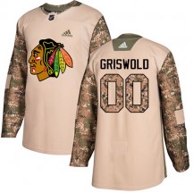 Youth Adidas Chicago Blackhawks Clark Griswold White Away Jersey - Premier