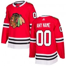 Youth Adidas Chicago Blackhawks Custom Red Home Jersey - Premier