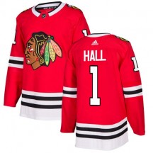 Youth Adidas Chicago Blackhawks Glenn Hall Red Home Jersey - Authentic