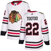 Youth Adidas Chicago Blackhawks Jordin Tootoo White Away Jersey - Authentic