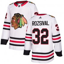 Women's Adidas Chicago Blackhawks Michal Rozsival White Away Jersey - Authentic