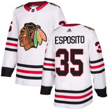 Women's Adidas Chicago Blackhawks Tony Esposito White Away Jersey - Authentic