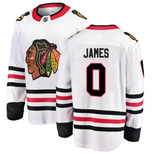 Men's Fanatics Branded Chicago Blackhawks Dominic James White Away Jersey - Breakaway