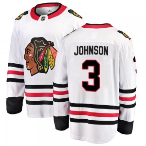 Men's Fanatics Branded Chicago Blackhawks Jack Johnson White Away Jersey - Breakaway