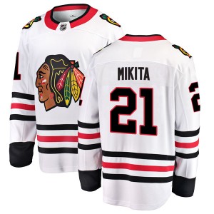 Men's Fanatics Branded Chicago Blackhawks Stan Mikita White Away Jersey - Breakaway
