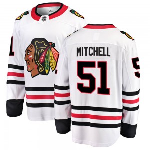 Men's Fanatics Branded Chicago Blackhawks Ian Mitchell White Away Jersey - Breakaway
