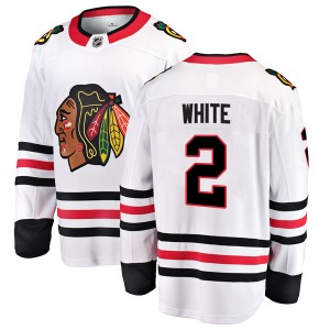Men's Fanatics Branded Chicago Blackhawks Bill White White Away Jersey - Breakaway