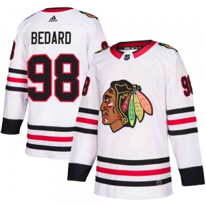 Youth Adidas Chicago Blackhawks Connor Bedard White Away Jersey - Authentic