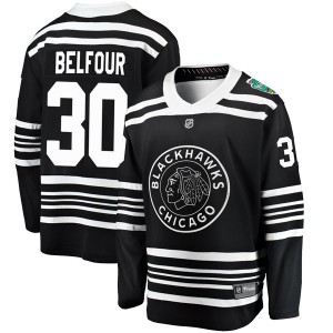 Men's Fanatics Branded Chicago Blackhawks ED Belfour Black 2019 Winter Classic Jersey - Breakaway