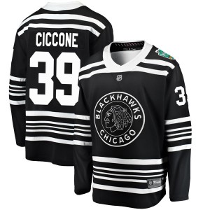Men's Fanatics Branded Chicago Blackhawks Enrico Ciccone Black 2019 Winter Classic Jersey - Breakaway