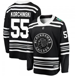 Men's Fanatics Branded Chicago Blackhawks Kevin Korchinski Black 2019 Winter Classic Jersey - Breakaway