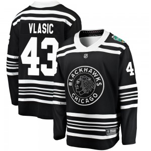 Men's Fanatics Branded Chicago Blackhawks Alex Vlasic Black 2019 Winter Classic Jersey - Breakaway