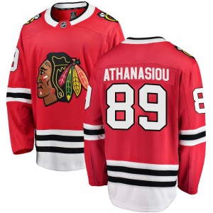 Youth Fanatics Branded Chicago Blackhawks Andreas Athanasiou Red Home Jersey - Breakaway