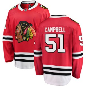 Youth Fanatics Branded Chicago Blackhawks Brian Campbell Red Home Jersey - Breakaway