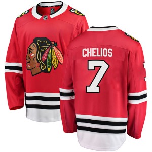 Youth Fanatics Branded Chicago Blackhawks Chris Chelios Red Home Jersey - Breakaway