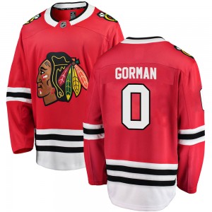 Youth Fanatics Branded Chicago Blackhawks Liam Gorman Red Home Jersey - Breakaway