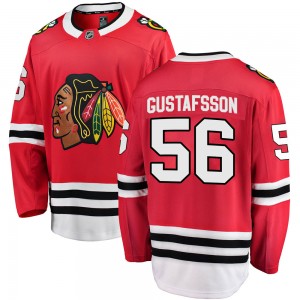 Youth Fanatics Branded Chicago Blackhawks Erik Gustafsson Red Home Jersey - Breakaway