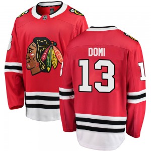 Men's Fanatics Branded Chicago Blackhawks Max Domi Red Home Jersey - Breakaway