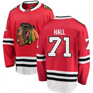 Men's Fanatics Branded Chicago Blackhawks Taylor Hall Red Home Jersey - Breakaway