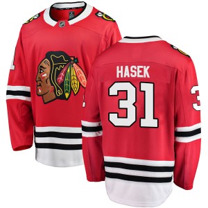 Men's Fanatics Branded Chicago Blackhawks Dominik Hasek Red Home Jersey - Breakaway