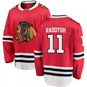 Men's Fanatics Branded Chicago Blackhawks Taylor Raddysh Red Home Jersey - Breakaway