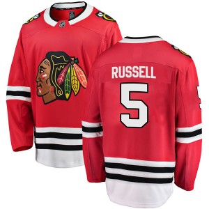 Men's Fanatics Branded Chicago Blackhawks Phil Russell Red Home Jersey - Breakaway