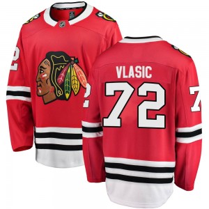 Men's Fanatics Branded Chicago Blackhawks Alex Vlasic Red Home Jersey - Breakaway