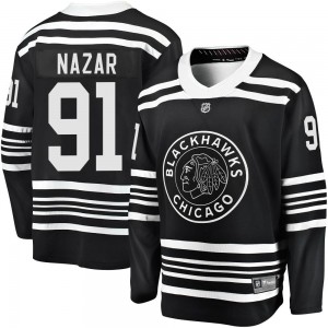 Men's Fanatics Branded Chicago Blackhawks Frank Nazar Black Breakaway Alternate 2019/20 Jersey - Premier