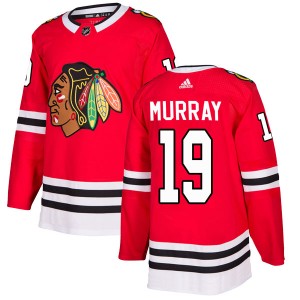 Men's Adidas Chicago Blackhawks Troy Murray Red Home Jersey - Authentic