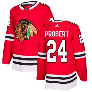 Men's Adidas Chicago Blackhawks Bob Probert Red Home Jersey - Authentic