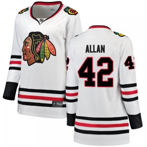 Women's Fanatics Branded Chicago Blackhawks Nolan Allan White Away Jersey - Breakaway