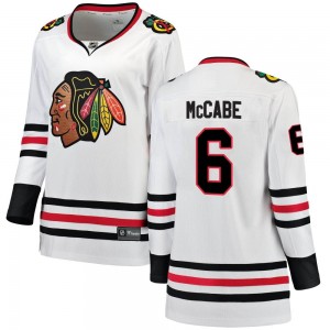 Women's Fanatics Branded Chicago Blackhawks Jake McCabe White Away Jersey - Breakaway