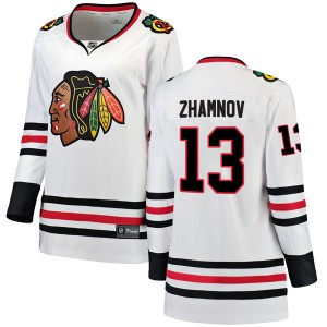 Women's Fanatics Branded Chicago Blackhawks Alex Zhamnov White Away Jersey - Breakaway