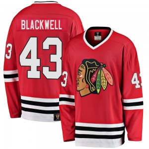 Youth Fanatics Branded Chicago Blackhawks Colin Blackwell Black Breakaway Red Heritage Jersey - Premier