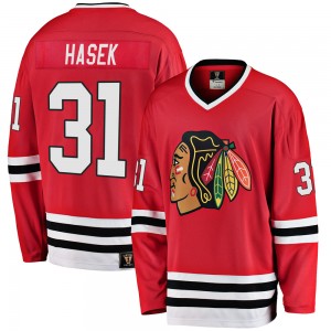 Youth Fanatics Branded Chicago Blackhawks Dominik Hasek Red Breakaway Heritage Jersey - Premier