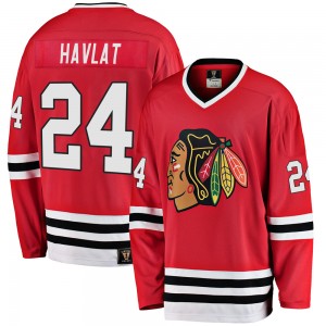 Youth Fanatics Branded Chicago Blackhawks Martin Havlat Red Breakaway Heritage Jersey - Premier