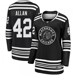 Women's Fanatics Branded Chicago Blackhawks Nolan Allan Black Breakaway Alternate 2019/20 Jersey - Premier