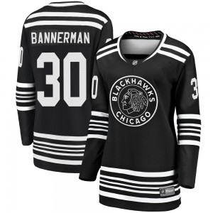Women's Fanatics Branded Chicago Blackhawks Murray Bannerman Black Breakaway Alternate 2019/20 Jersey - Premier