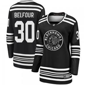 Women's Fanatics Branded Chicago Blackhawks ED Belfour Black Breakaway Alternate 2019/20 Jersey - Premier