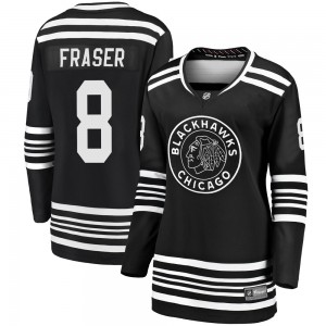 Women's Fanatics Branded Chicago Blackhawks Curt Fraser Black Breakaway Alternate 2019/20 Jersey - Premier