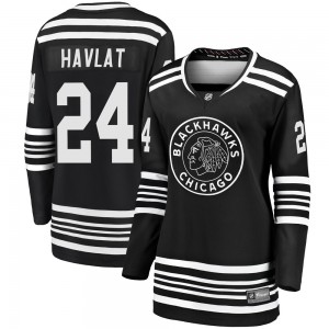 Women's Fanatics Branded Chicago Blackhawks Martin Havlat Black Breakaway Alternate 2019/20 Jersey - Premier