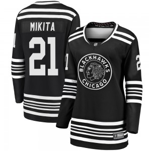 Women's Fanatics Branded Chicago Blackhawks Stan Mikita Black Breakaway Alternate 2019/20 Jersey - Premier