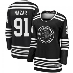 Women's Fanatics Branded Chicago Blackhawks Frank Nazar Black Breakaway Alternate 2019/20 Jersey - Premier
