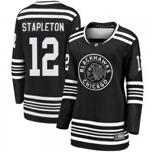 Women's Fanatics Branded Chicago Blackhawks Pat Stapleton Black Breakaway Alternate 2019/20 Jersey - Premier