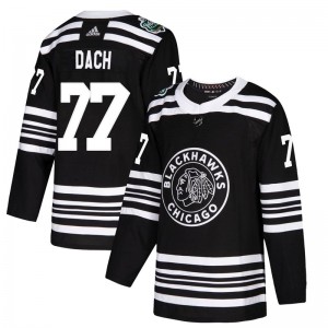 Youth Adidas Chicago Blackhawks Kirby Dach Black 2019 Winter Classic Jersey - Authentic