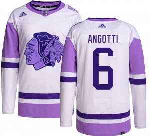Men's Adidas Chicago Blackhawks Lou Angotti Hockey Fights Cancer Jersey - Authentic