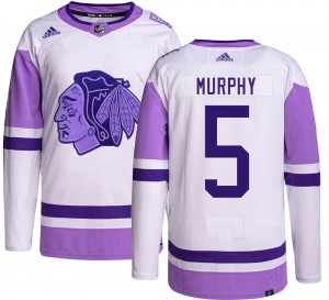 Men's Adidas Chicago Blackhawks Connor Murphy Hockey Fights Cancer Jersey - Authentic