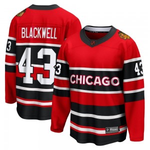 Men's Fanatics Branded Chicago Blackhawks Colin Blackwell Black Red Special Edition 2.0 Jersey - Breakaway