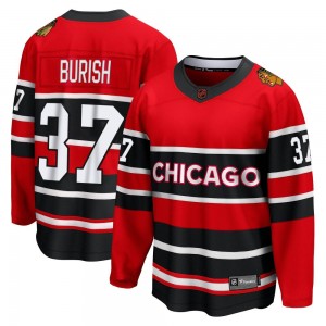 Men's Fanatics Branded Chicago Blackhawks Adam Burish Red Special Edition 2.0 Jersey - Breakaway