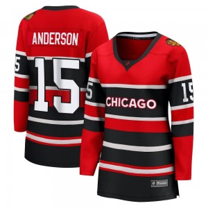 Women's Fanatics Branded Chicago Blackhawks Joey Anderson Red Special Edition 2.0 Jersey - Breakaway